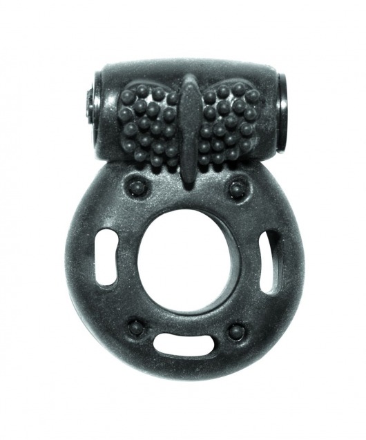 Черное эрекционное кольцо с вибрацией Rings Axle-pin - Lola Games - в Армавире купить с доставкой
