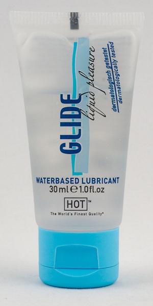 Интимная смазка на водной основе Glide - 30 мл. - HOT - купить с доставкой в Армавире