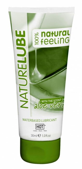 Смазка на водной основе с алоэ вера Nature Lube - 30 мл. - HOT - купить с доставкой в Армавире