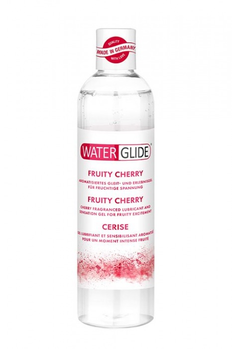 Лубрикант на водной основе с ароматом вишни FRUITY CHERRY - 300 мл. - Waterglide - купить с доставкой в Армавире