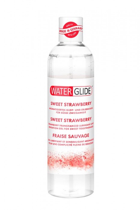 Лубрикант на водной основе с ароматом клубники SWEET STRAWBERRY - 300 мл. - Waterglide - купить с доставкой в Армавире