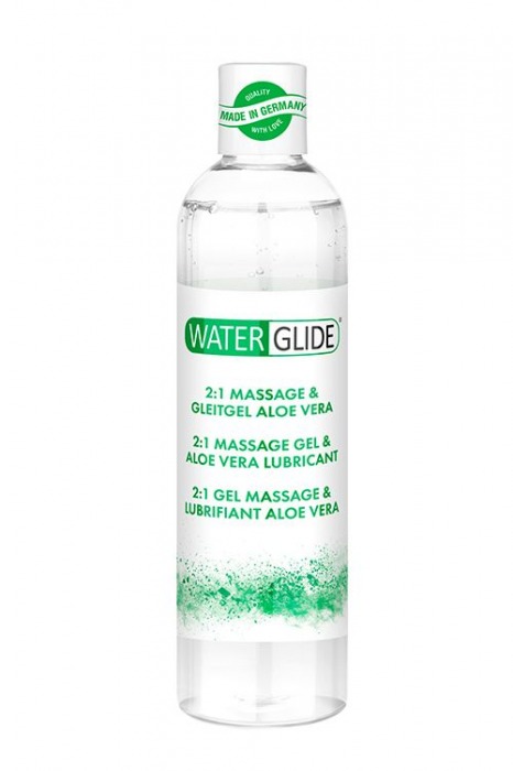 Гель-смазка 2-в-1 MASSAGE   LUBRICANT ALOE VERA - 300 мл. - Waterglide - купить с доставкой в Армавире